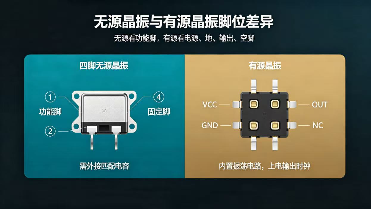 3225无源晶振引脚定义与贴片晶振脚位识别指南 3225无源晶振引脚定义与贴片晶振脚位识别指南